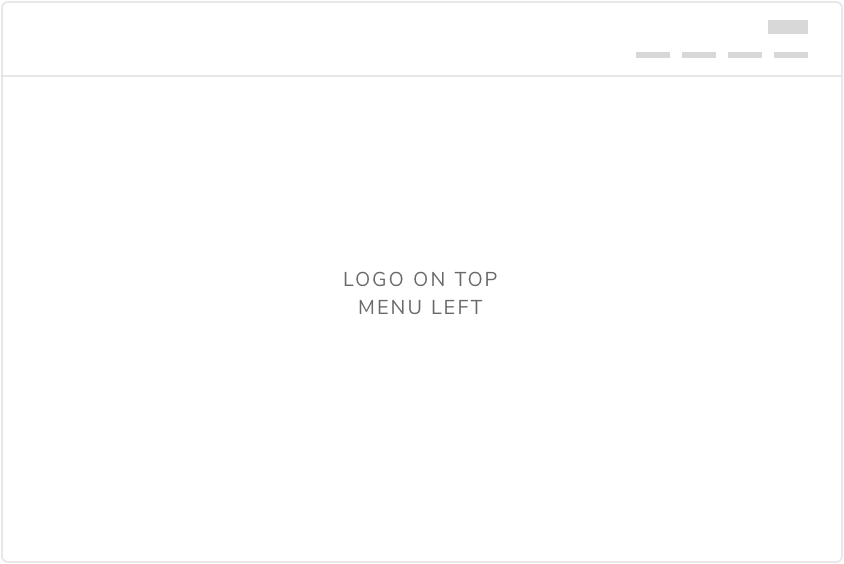 Logo on top menu right